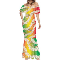 Vanuatu Cowboy Mermaid Dress Straw Hats Hibiscus With Sand Drawing - Polynesian Pride