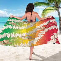Vanuatu Cowboy Sarong Straw Hats Hibiscus With Sand Drawing - Polynesian Pride