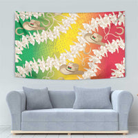 Vanuatu Cowboy Tapestry Straw Hats Hibiscus With Sand Drawing - Polynesian Pride