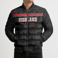 Fiji Naitasiri Rugby Custom Bomber Puffer Jacket Go Highland Warriors LT14 - Polynesian Pride