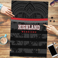 Fiji Naitasiri Rugby Puzzle Go Highland Warriors LT14 Black - Polynesian Pride