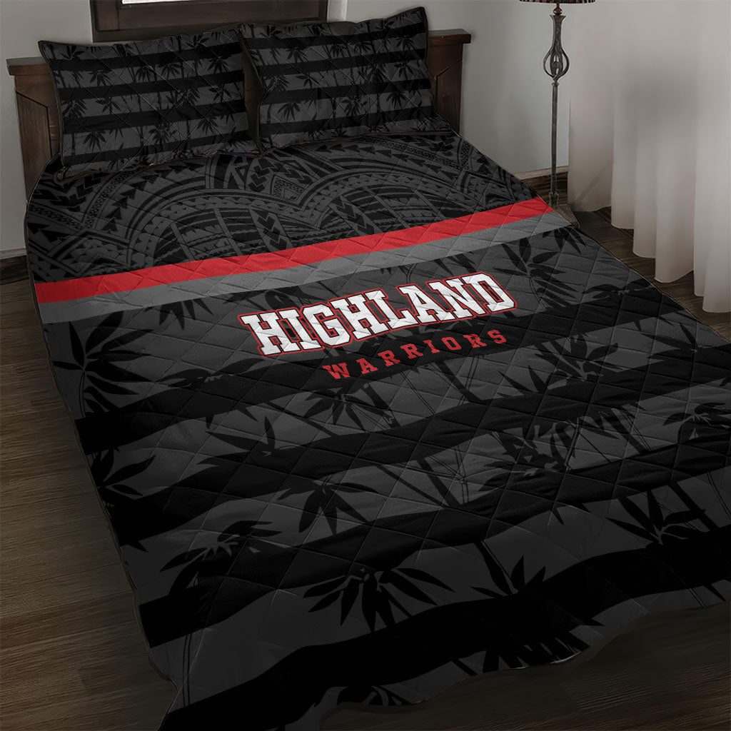 Fiji Naitasiri Rugby Quilt Bed Set Go Highland Warriors