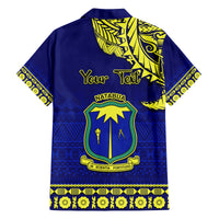 Personalised Fiji Natabua High School Family Matching Long Sleeve Bodycon Dress and Hawaiian Shirt Fijian Tapa Pattern LT14 - Polynesian Pride
