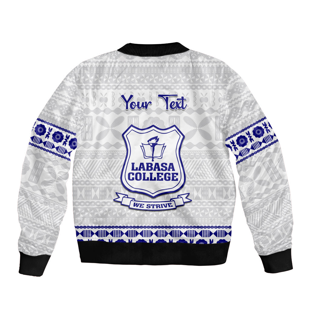 Personalised Fiji Labasa College Bomber Jacket Fijian Tapa Pattern LT14 - Polynesian Pride