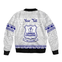 Personalised Fiji Labasa College Bomber Jacket Fijian Tapa Pattern LT14 - Polynesian Pride