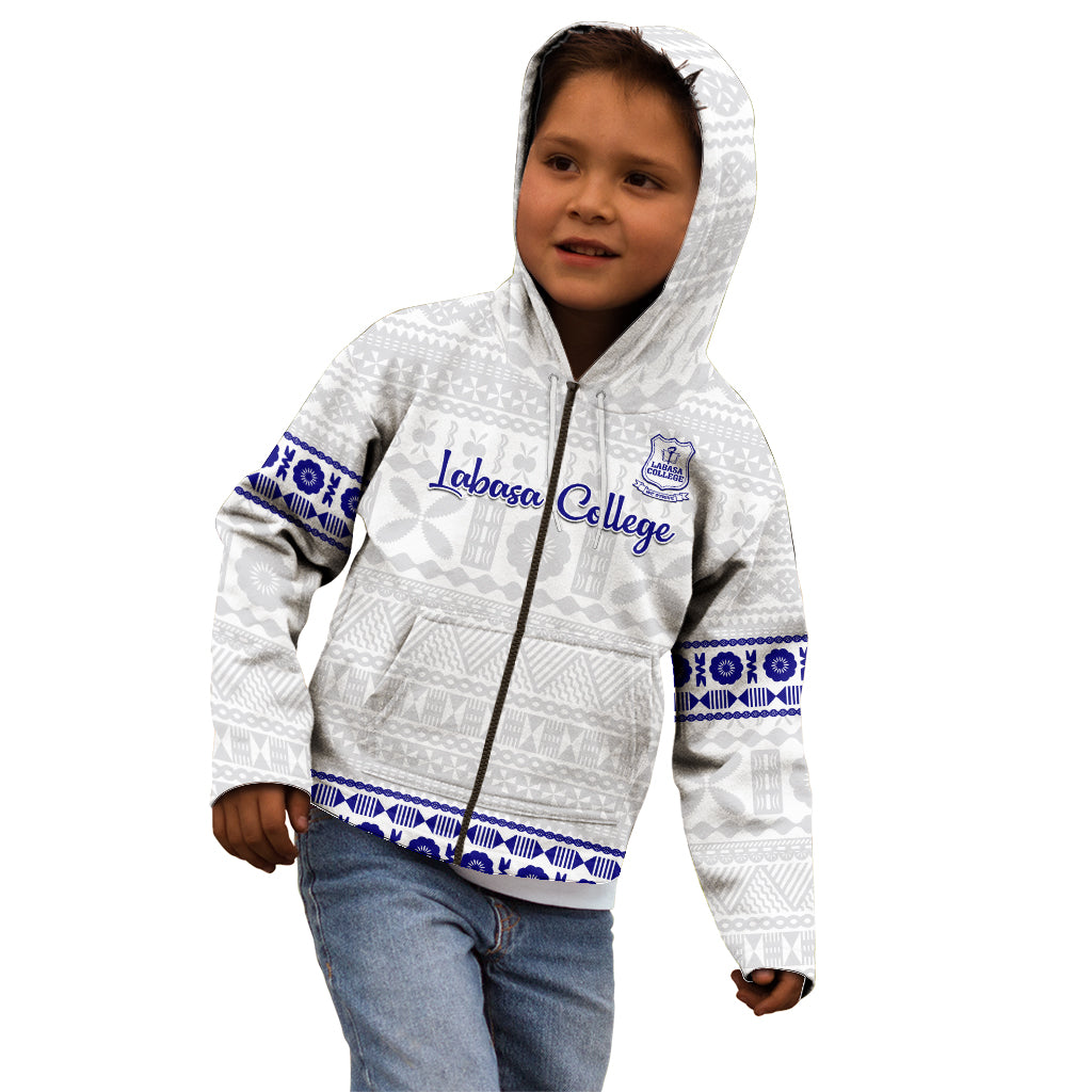 Personalised Fiji Labasa College Kid Hoodie Fijian Tapa Pattern LT14 - Polynesian Pride