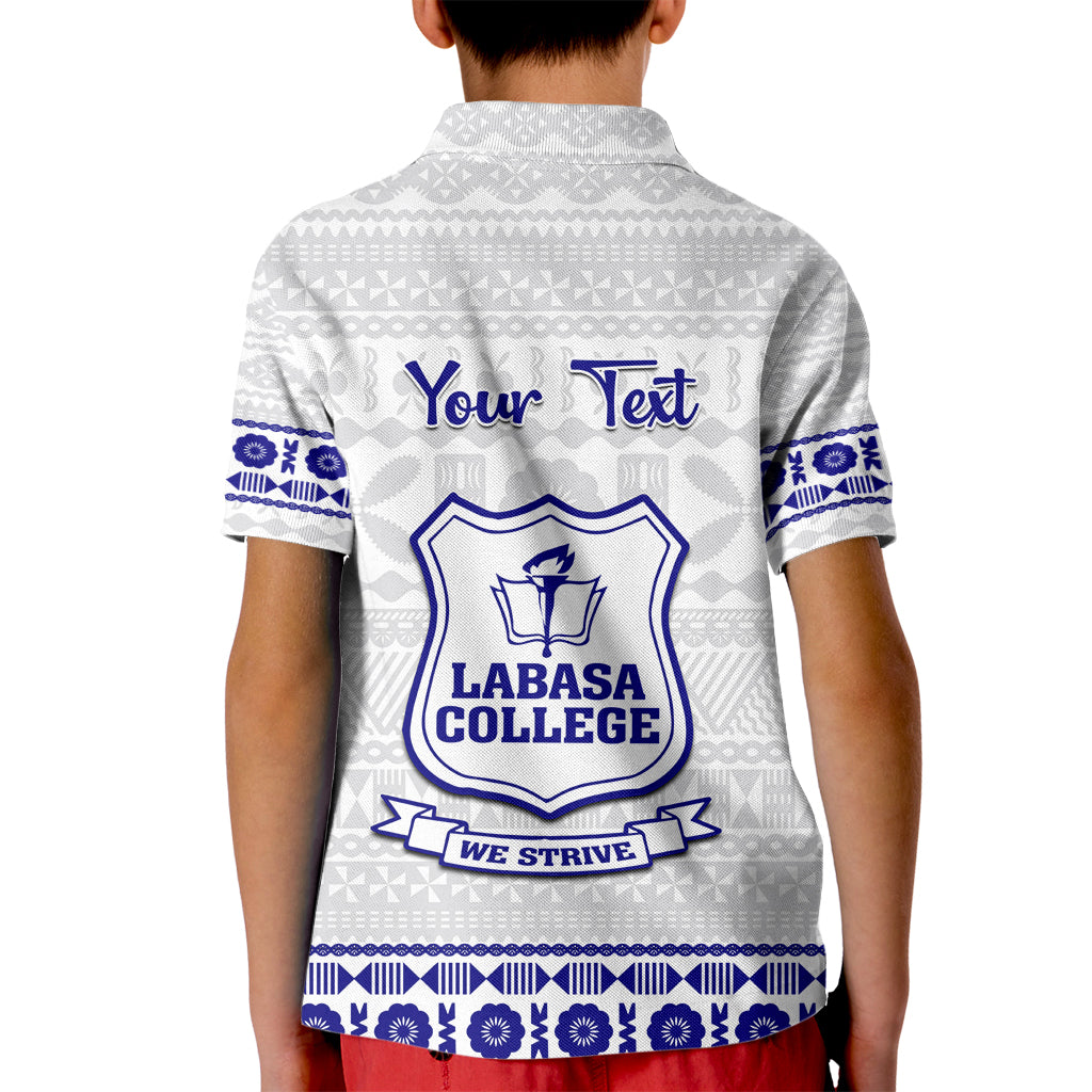 Personalised Fiji Labasa College Kid Polo Shirt Fijian Tapa Pattern LT14 - Polynesian Pride