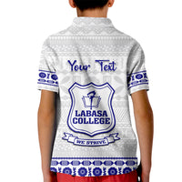 Personalised Fiji Labasa College Kid Polo Shirt Fijian Tapa Pattern LT14 - Polynesian Pride