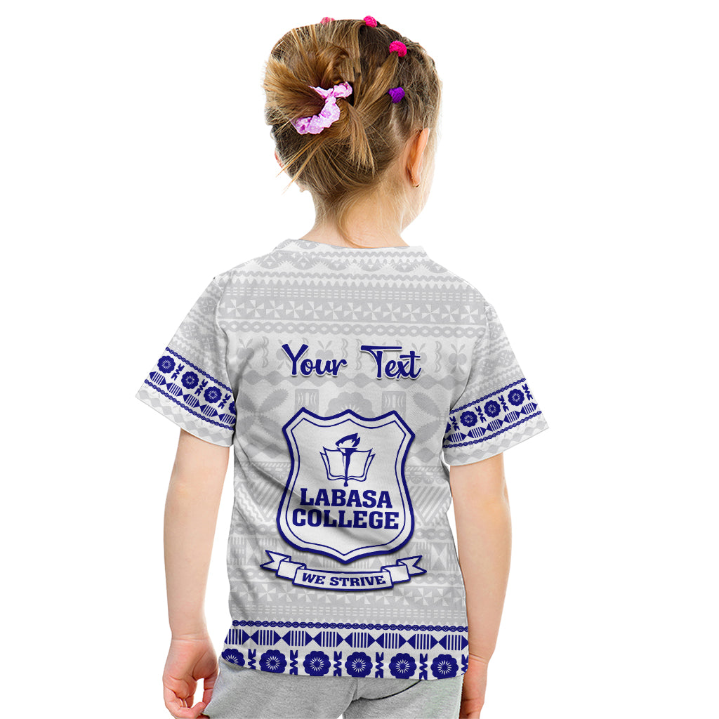 Personalised Fiji Labasa College Kid T Shirt Fijian Tapa Pattern LT14 - Polynesian Pride