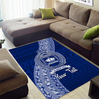 Personalised Fiji Queen Victoria School Area Rug Fijian Tapa Pattern LT14 - Polynesian Pride