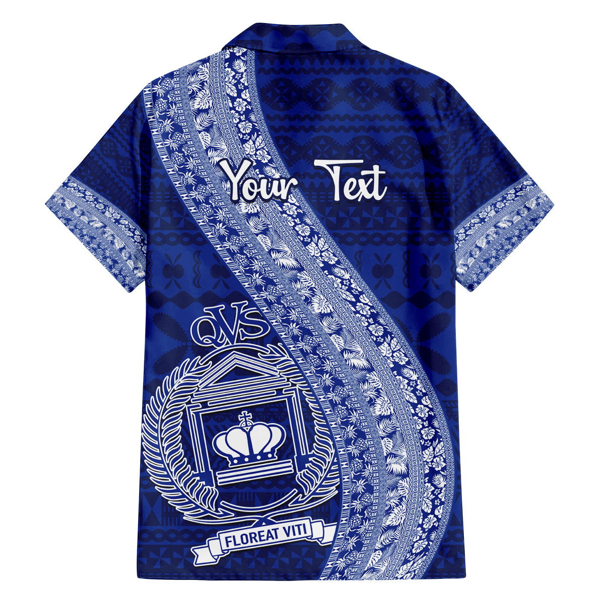 Personalised Fiji Queen Victoria School Family Matching Long Sleeve Bodycon Dress and Hawaiian Shirt Fijian Tapa Pattern LT14 - Polynesian Pride