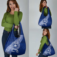 Personalised Fiji Queen Victoria School Grocery Bag Fijian Tapa Pattern