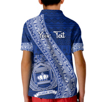 Personalised Fiji Queen Victoria School Kid Polo Shirt Fijian Tapa Pattern LT14 - Polynesian Pride