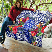 Personalised Samoana High School Quilt American Samoa Schools Polynesian Tropical Flowers LT14 - Polynesian Pride