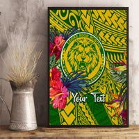 Personalised Leone High School Canvas Wall Art American Samoa Schools Polynesian Tropical Flowers LT14 - Polynesian Pride