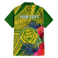 Personalised Leone High School Family Matching Long Sleeve Bodycon Dress and Hawaiian Shirt American Samoa Schools Polynesian Tropical Flowers LT14 - Polynesian Pride