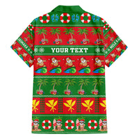 Personalised Hawaii Christmas Family Matching Puletasi Dress and Hawaiian Shirt Mele Kalikimaka LT14 - Polynesian Pride