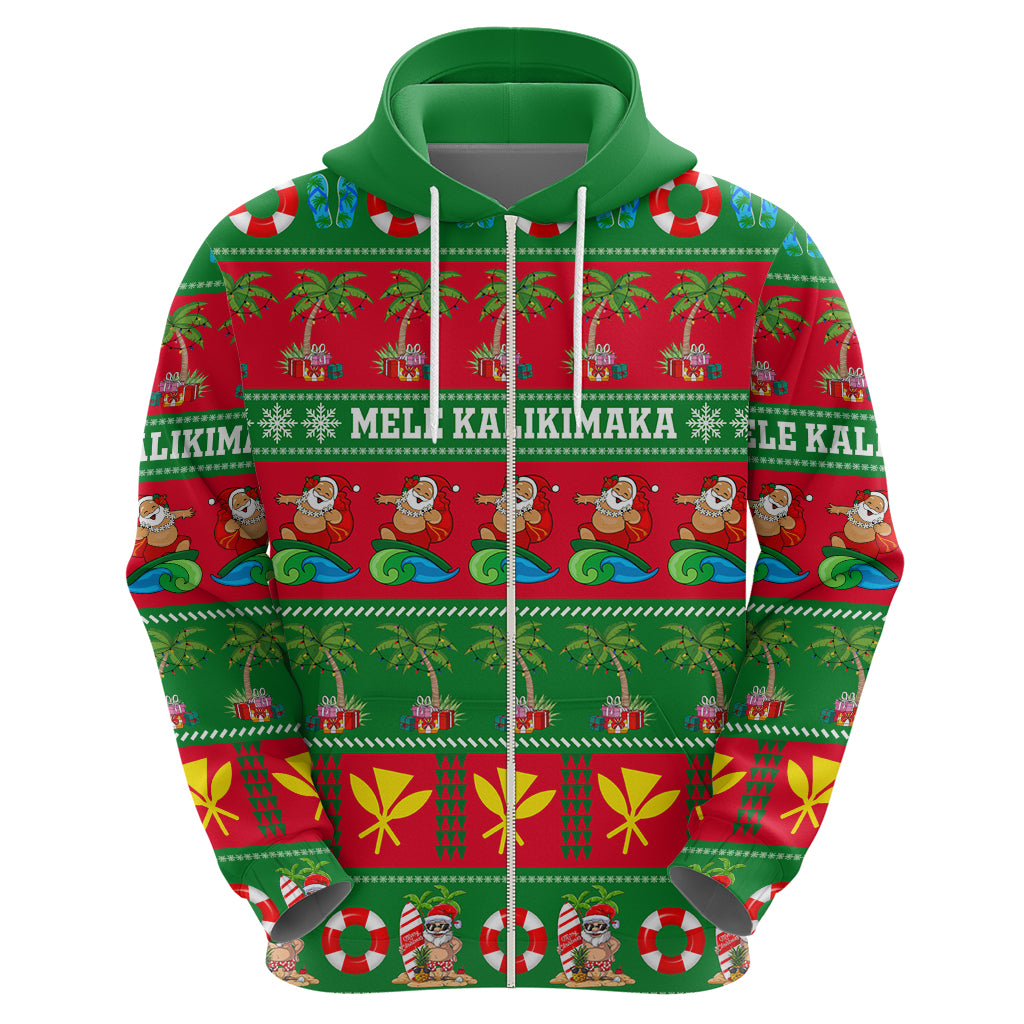 Personalised Hawaii Christmas Hoodie Mele Kalikimaka LT14 - Polynesian Pride