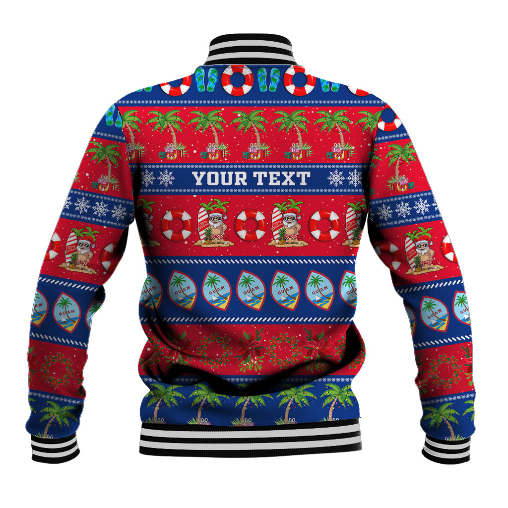 Personalised Guam Christmas Baseball Jacket Felis Pasgua LT14 - Polynesian Pride