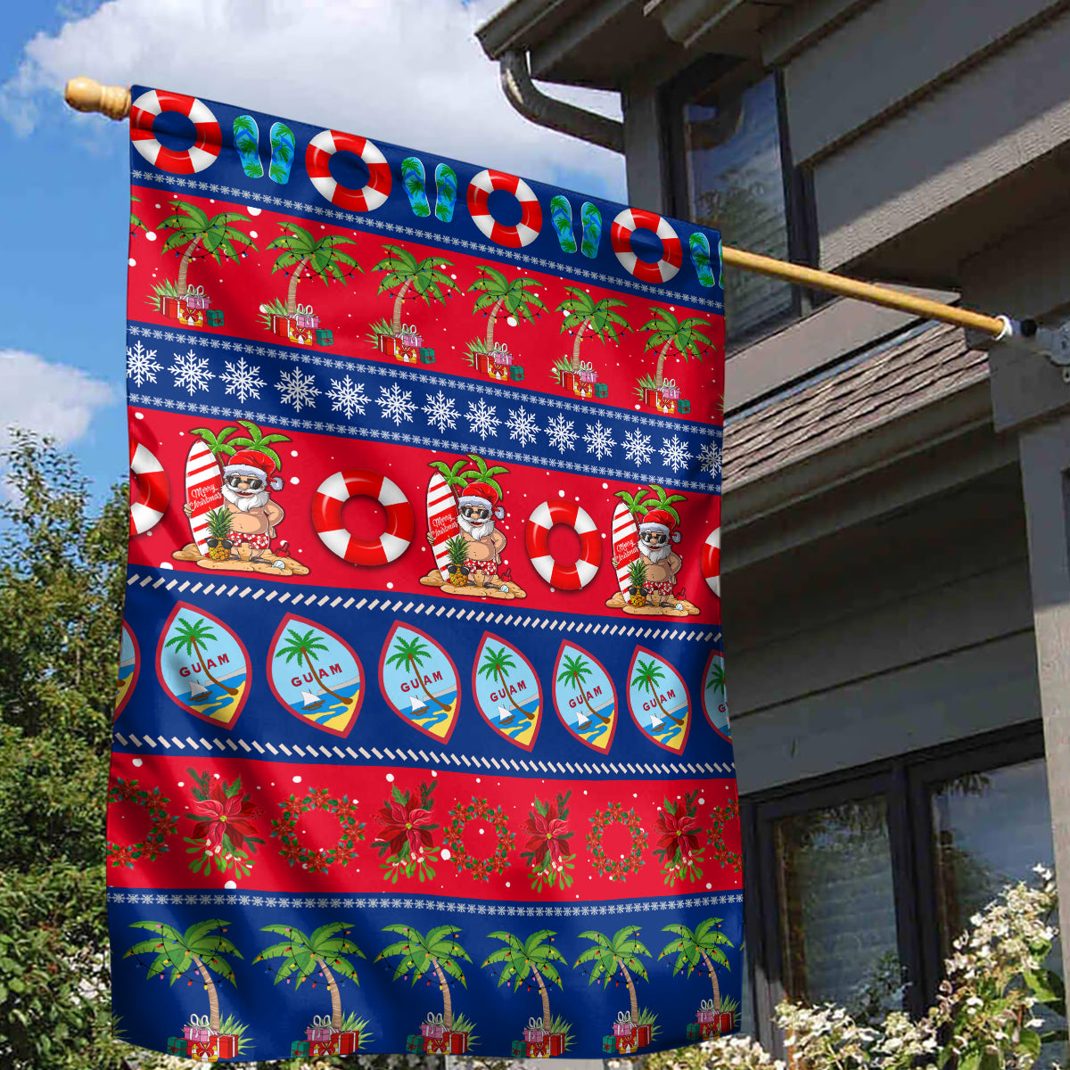 Guam Christmas Garden Flag Felis Pasgua LT14 - Polynesian Pride