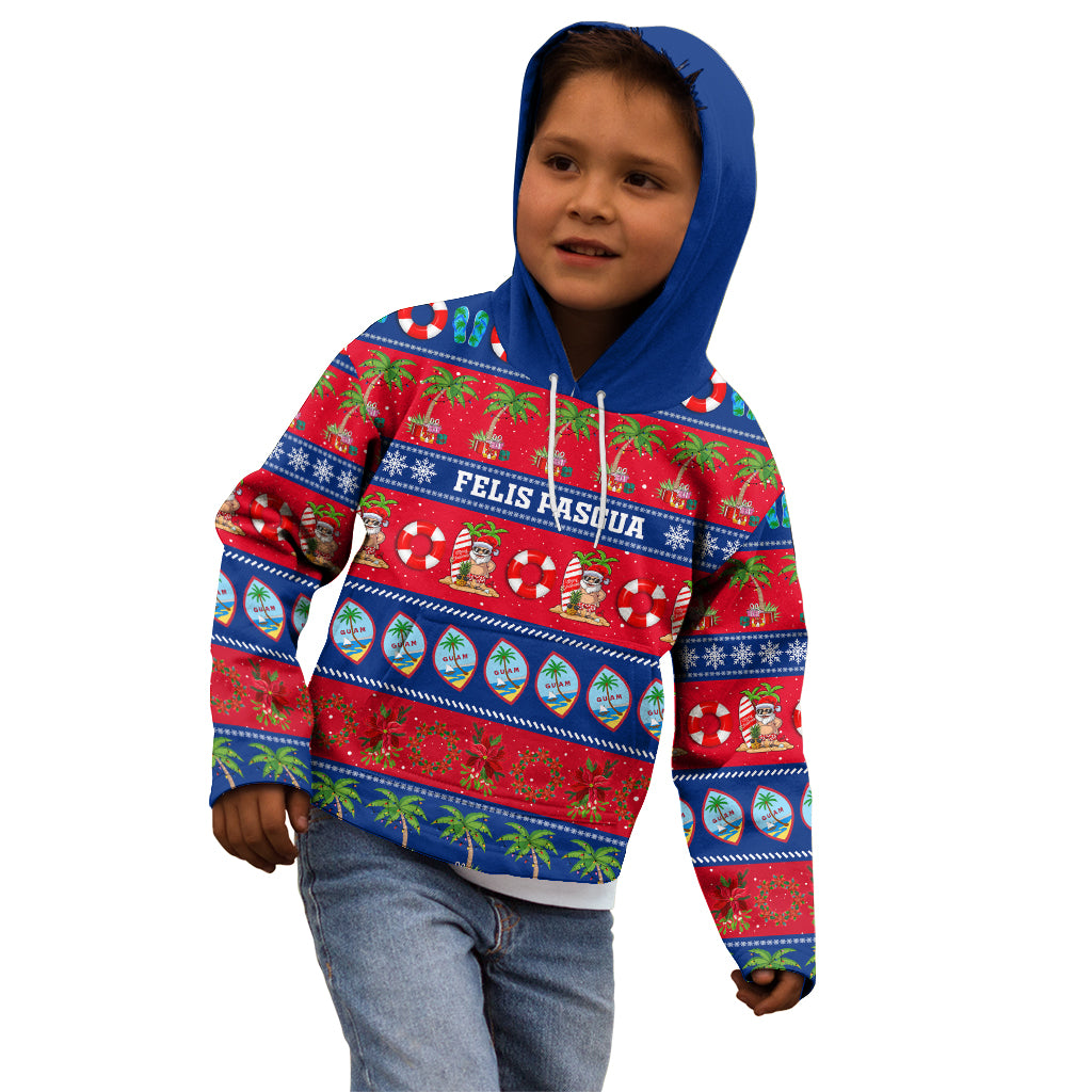 Personalised Guam Christmas Kid Hoodie Felis Pasgua LT14 - Polynesian Pride