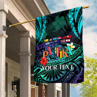 Personalised Pasifika Festival Auckland Garden Flag 2024 Pacific Islands Polynesian Pattern LT14 House Flag Purple - Polynesian Pride