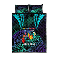 Personalised Pasifika Festival Auckland Quilt Bed Set 2024 Pacific Islands Polynesian Pattern LT14 Purple - Polynesian Pride