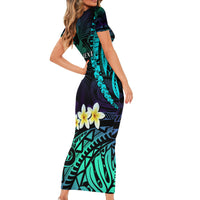 Personalised Pasifika Festival Auckland Short Sleeve Bodycon Dress 2024 Pacific Islands Polynesian Pattern LT14 - Polynesian Pride