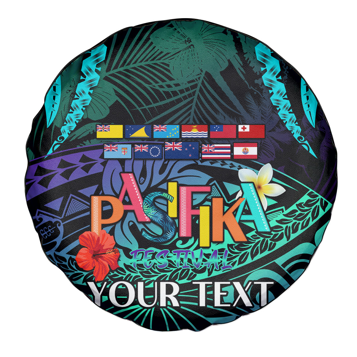 Personalised Pasifika Festival Auckland Spare Tire Cover 2024 Pacific Islands Polynesian Pattern LT14 - Polynesian Pride