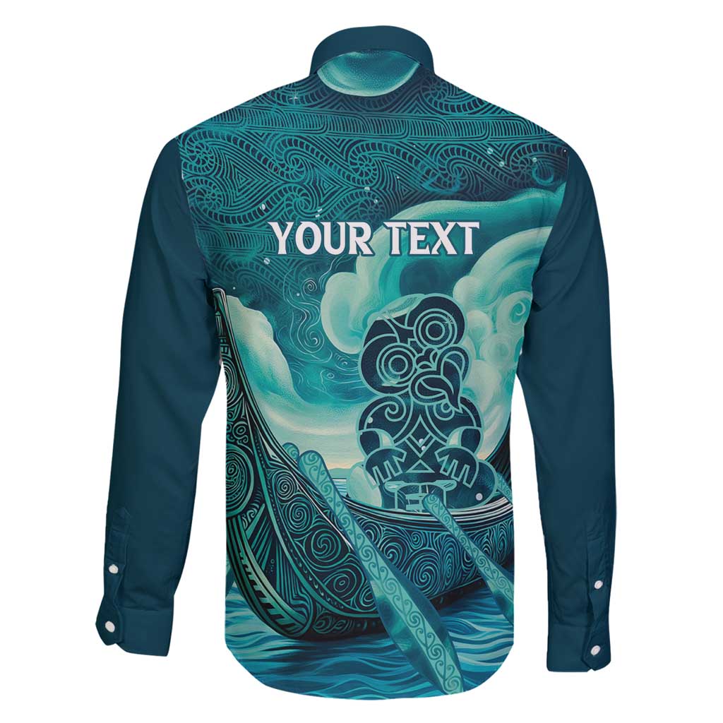 Personalised New Zealand Waitangi Day Family Matching Tank Maxi Dress and Hawaiian Shirt Hei Tiki With Maori Waka - Whakarare Pattern