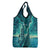 Personalised New Zealand Waitangi Day Grocery Bag Hei Tiki With Maori Waka - Whakarare Pattern