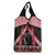 Toitu Te Tiriti O Waitangi Grocery Bag Maori Wharenui With Taniko Motifs