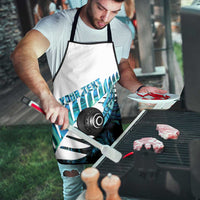 New Zealand Lawn Bowls Custom Apron Aotearoa Silver Fern Paua Shell LT14 - Polynesian Pride