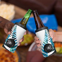 New Zealand Lawn Bowls Custom 4 in 1 Can Cooler Tumbler Aotearoa Silver Fern Paua Shell LT14 - Polynesian Pride