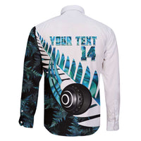 New Zealand Lawn Bowls Custom Family Matching Mermaid Dress and Hawaiian Shirt Aotearoa Silver Fern Paua Shell - Polynesian Pride