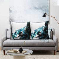 New Zealand Lawn Bowls Custom Pillow Cover Aotearoa Silver Fern Paua Shell LT14 - Polynesian Pride