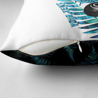 New Zealand Lawn Bowls Custom Pillow Cover Aotearoa Silver Fern Paua Shell LT14 - Polynesian Pride