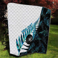 New Zealand Lawn Bowls Custom Quilt Aotearoa Silver Fern Paua Shell LT14 - Polynesian Pride