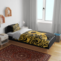 Polynesia Bone Cancer Awareness Bedding Set Fight Warriors