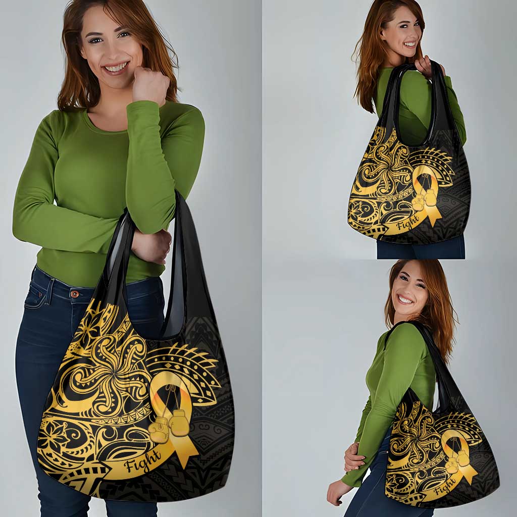 Polynesia Bone Cancer Awareness Grocery Bag Fight Warriors