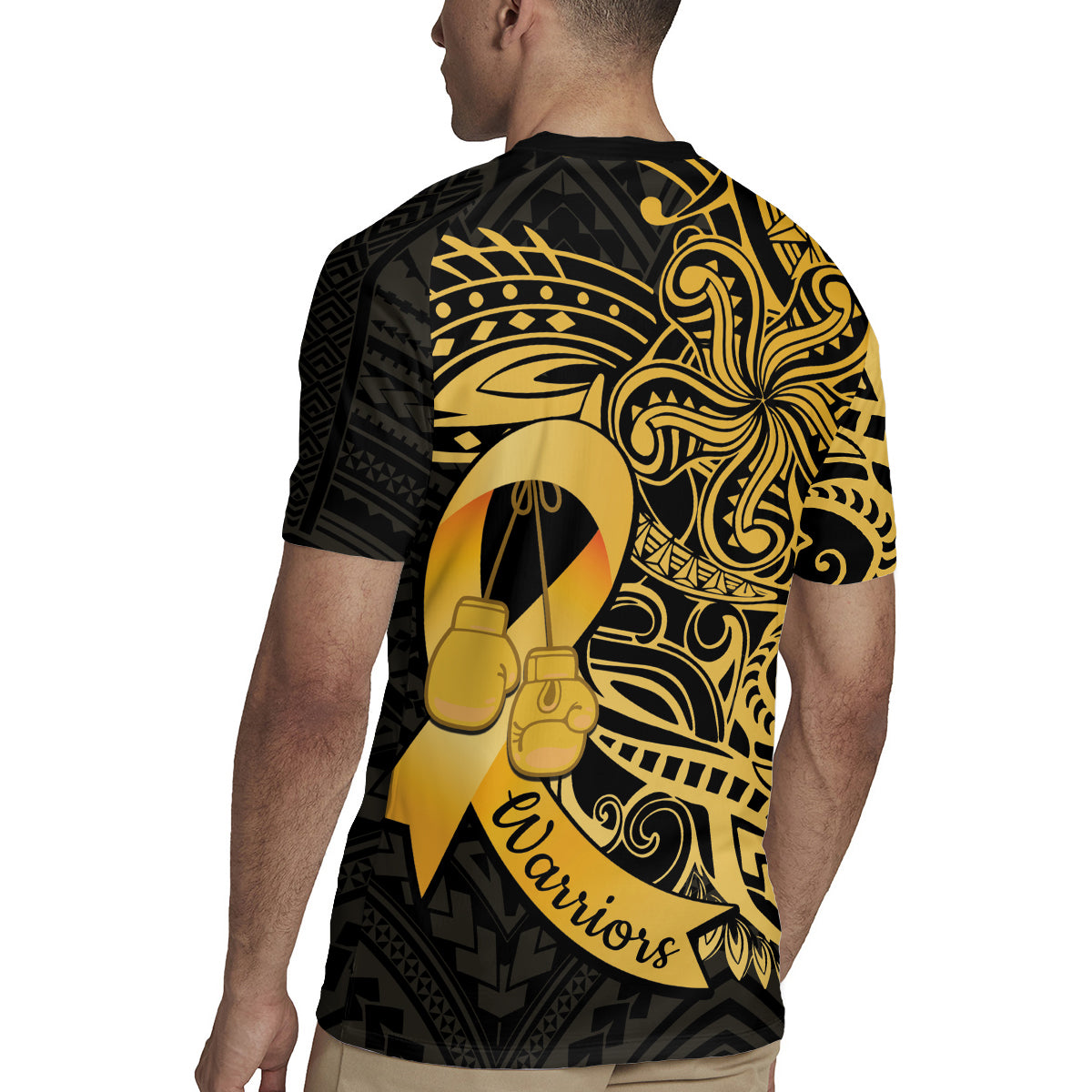 Polynesia Bone Cancer Awareness Rugby Jersey Fight Warriors