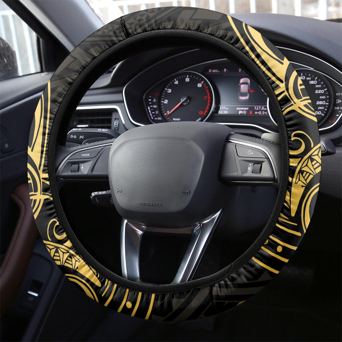 Polynesia Bone Cancer Awareness Steering Wheel Cover Fight Warriors
