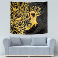Polynesia Bone Cancer Awareness Tapestry Fight Warriors