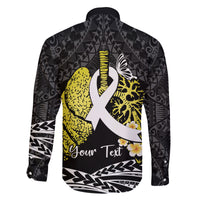 Personalised Polynesia World Lung Cancer Day Family Matching Tank Maxi Dress and Hawaiian Shirt Faith Hope Love