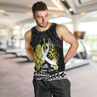 Personalised Polynesia World Lung Cancer Day Men Tank Top Faith Hope Love