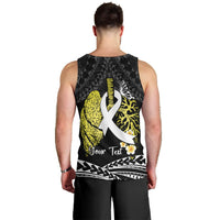 Personalised Polynesia World Lung Cancer Day Men Tank Top Faith Hope Love