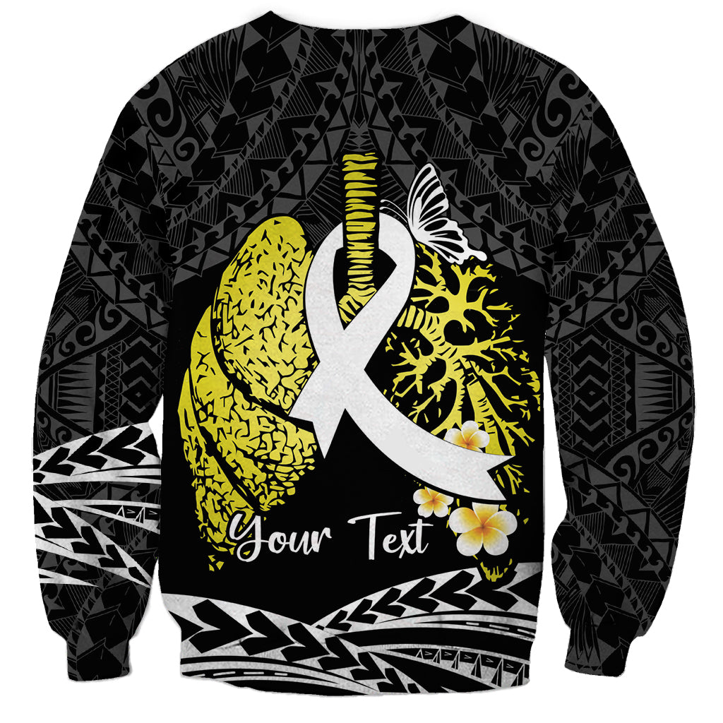 Personalised Polynesia World Lung Cancer Day Sweatshirt Faith Hope Love