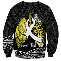Personalised Polynesia World Lung Cancer Day Sweatshirt Faith Hope Love