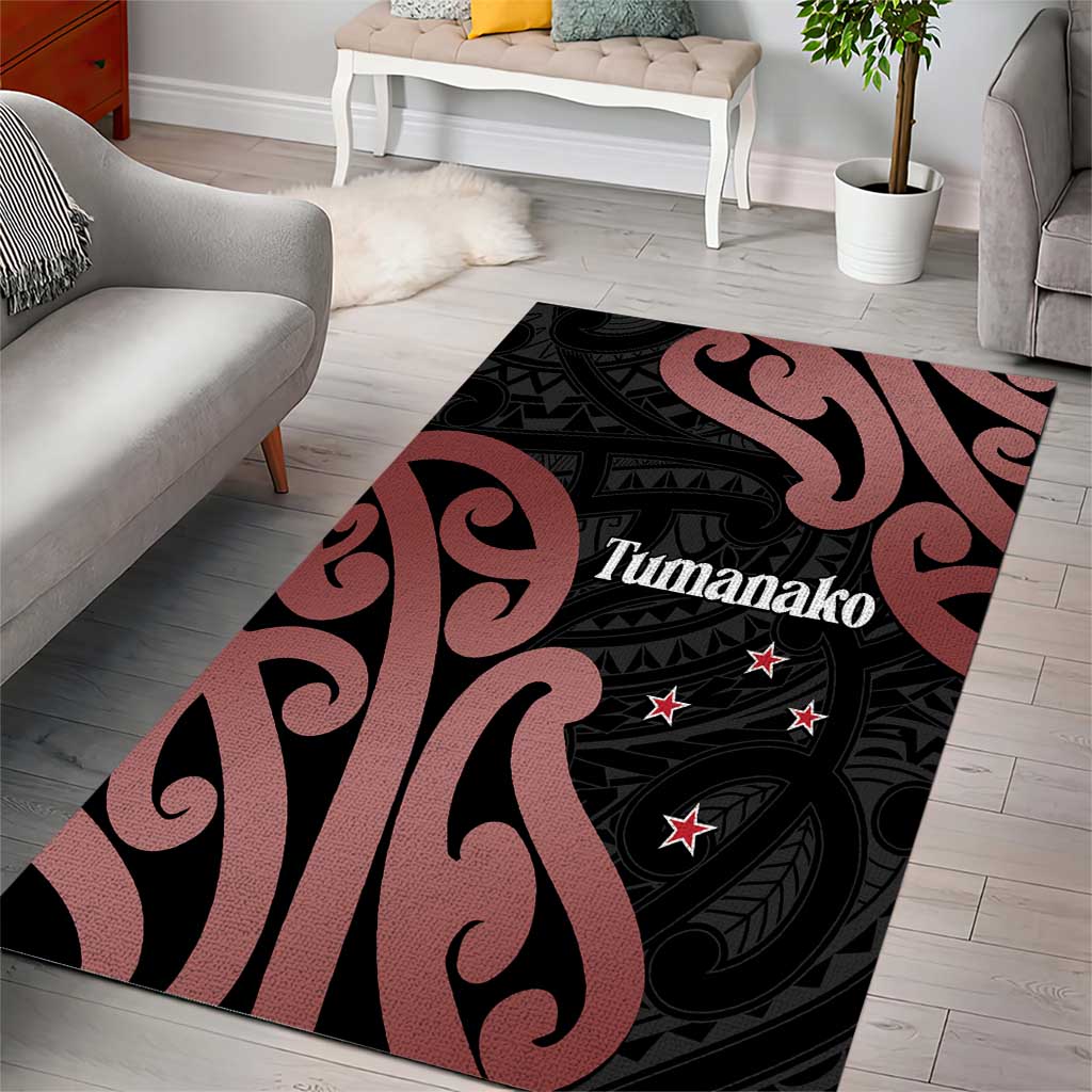 New Zealand Mangopare Tamanako Area Rug Aotearoa Maori