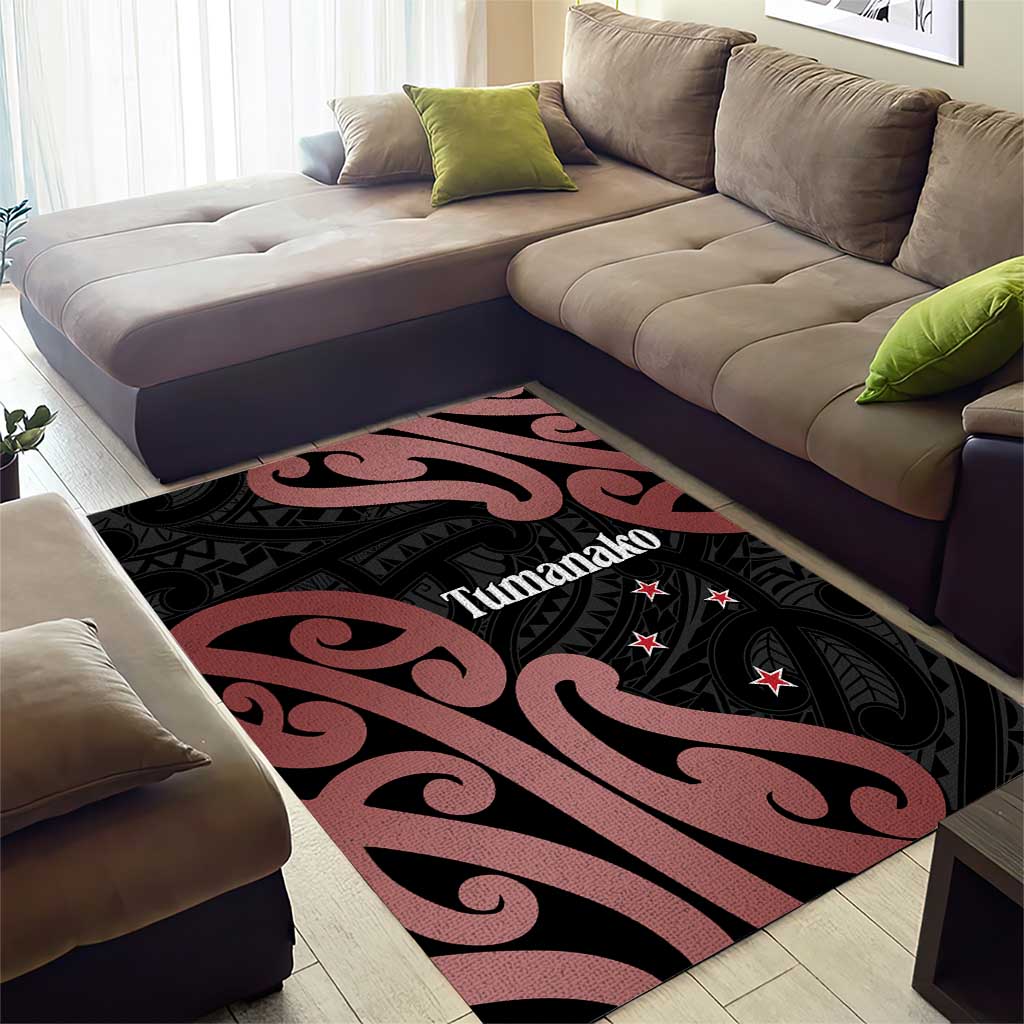 New Zealand Mangopare Tamanako Area Rug Aotearoa Maori